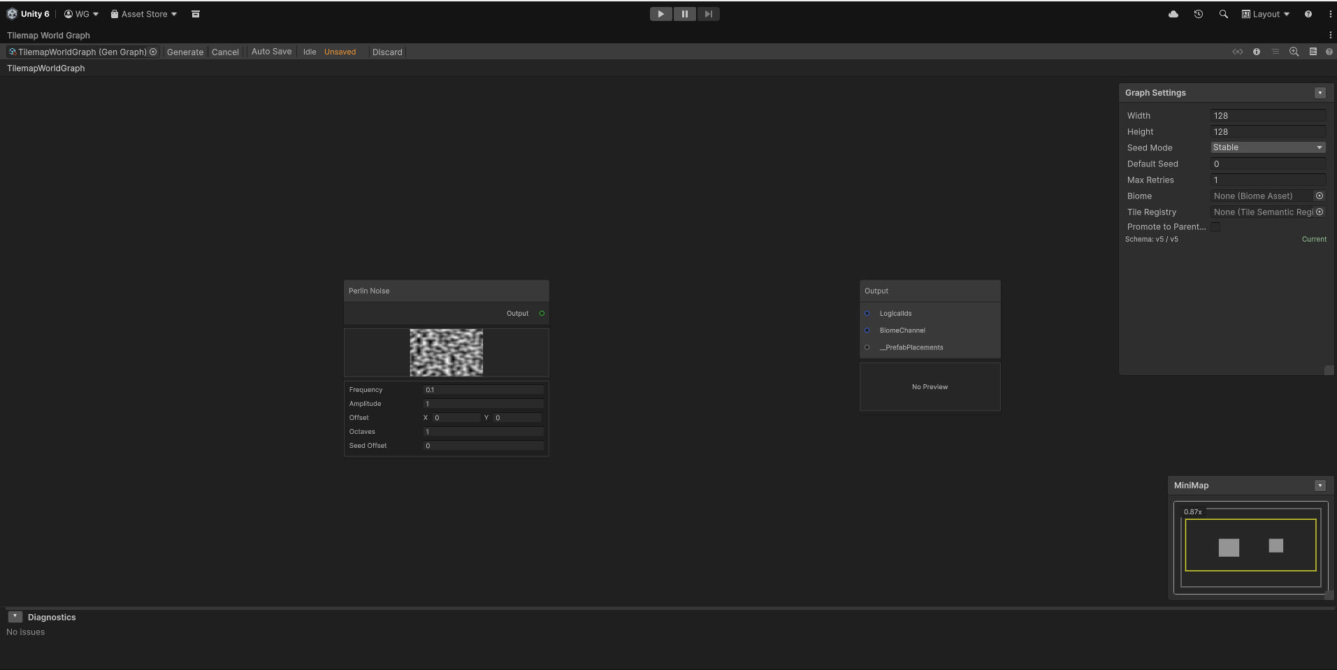 Adding a Perlin Noise node